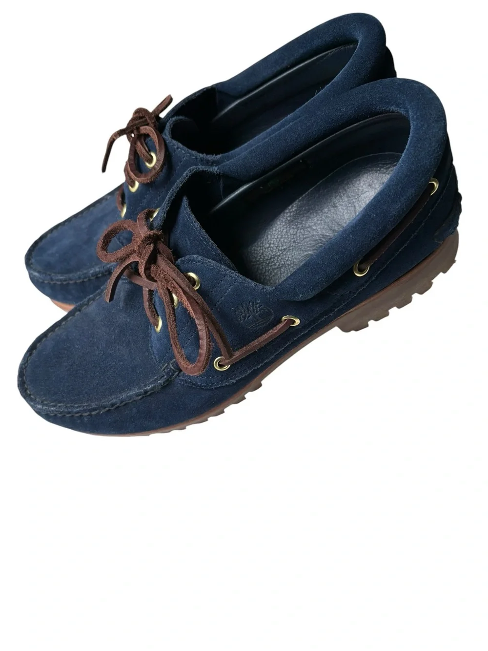 Timberland Indigo Blue Suede Boat Shoes men’s Size 10